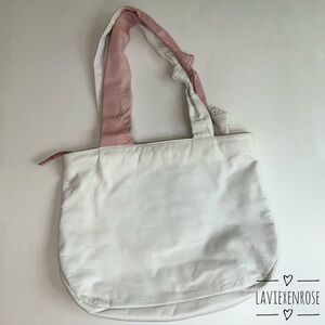 White and Pink Leather Shoulder Bag Paola by PdL